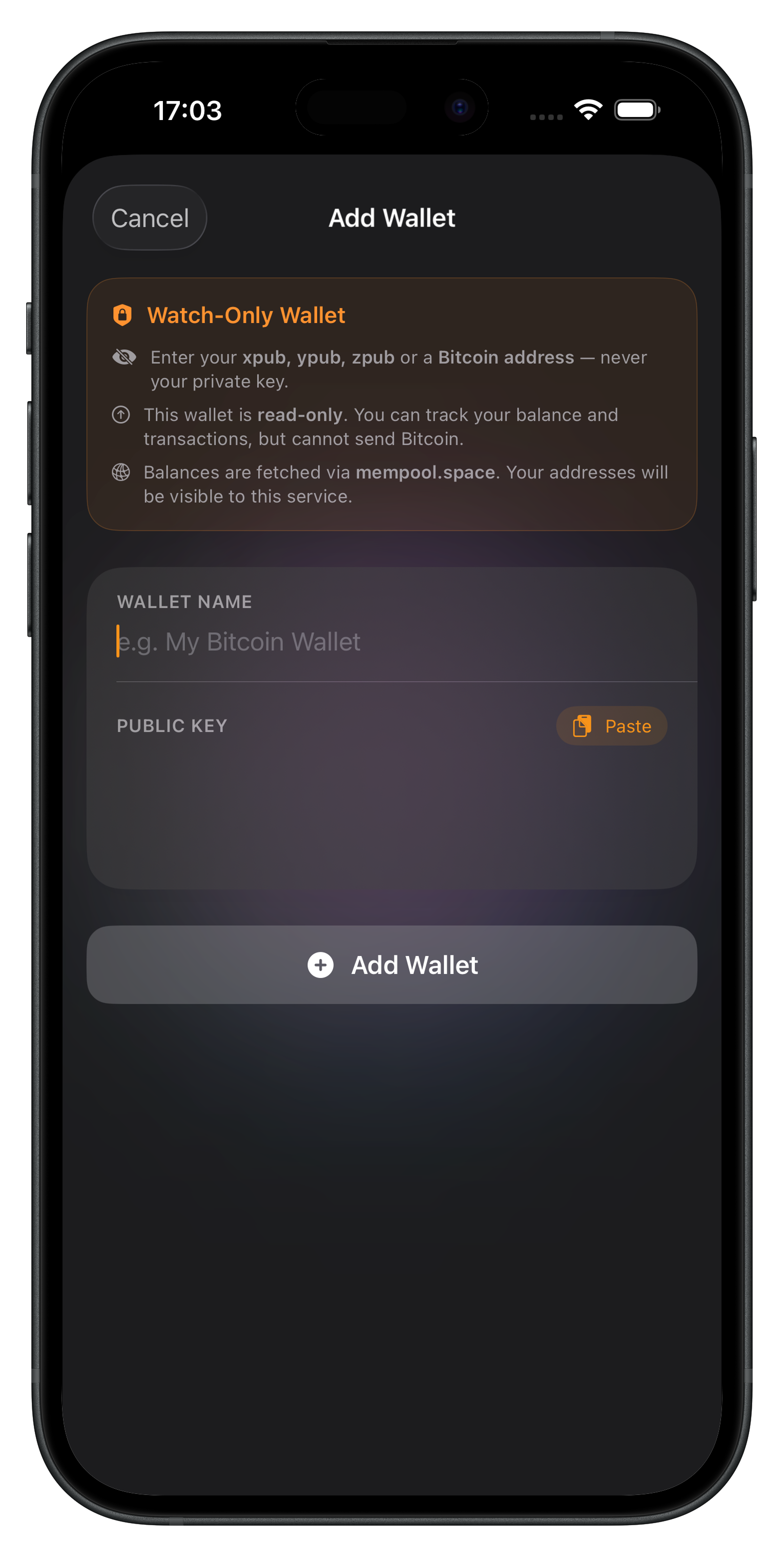 Wallet overview